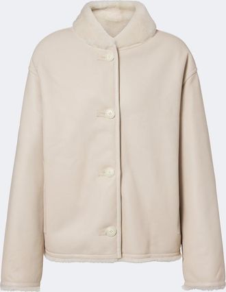 Yves Salomon Reversible shearling-trimmed leather jacket
