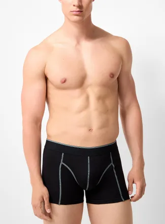 Le 31 Mens 3 contrast-seam trunk Organic cotton