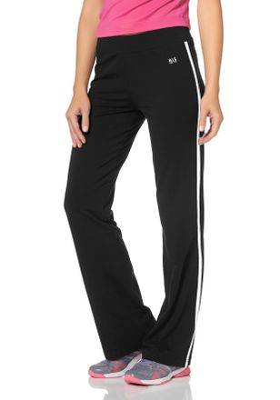 H.I.S Jazzpants H.I.S, Damen, Gr. 32, N-Gr, schwarz, Obermaterial: 95% Baumwolle, 5% Elasthan, unifarben, schmal lang, Hosen Jazzpants, mit einseitig aufges