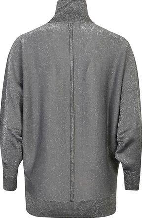 Circus Hotel Viscose Turtleneck Sweater - Gray