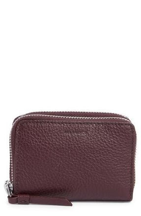 AllSaints Fetch Card Wallet in Burnt Red at Nordstrom Rack