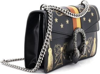 Gucci Dionysus Bag Printed Leather Small shoulder bag - Zwart