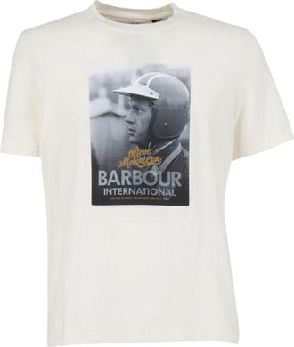 Barbour Port T-Shirt - Heren - T-shirts - Wit - S - Katoen - Tops