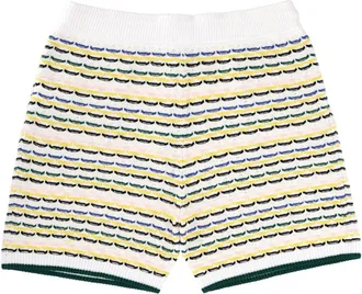 Casablanca Knit Cotton Bermudas - Multicolor