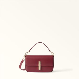 Furla Iride Borsa A Tracolla Mini Ciliegia D Rosso Pelle Stampata Donna