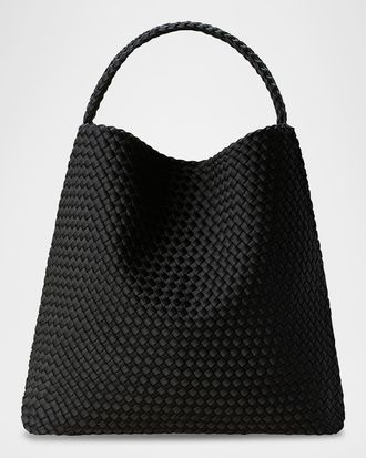 Naghedi Nomad Large Woven Hobo Bag