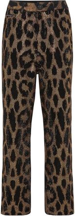 Philipp Plein Denim Broek Losse Pasvorm - Dames - Regular Fit Jeans - Bruin - W26 - Denim - Jeans