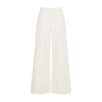 Max Mara Dames, Jeans, Beige, Maat: M Katoen