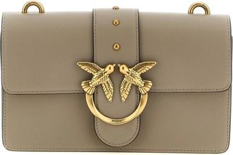 Pinko Bolso de Hombro Love Birds Twist - Bags - Mujer - Gris - ONE SIZE