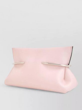Givenchy structured clutch bag metallic accents handle