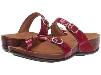 SAS Shelly Adjustable Toe Loop Slide Sandal Womens Shoes Lipstick : 6.5 M - Medium (B), Leather