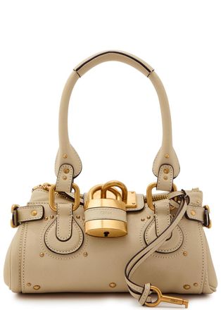 Chlo&eacute; Paddington Small Grained Leather Shoulder bag - Cream - One Size