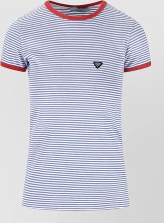 Prada striped cotton t-shirt