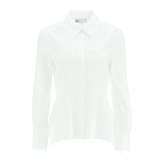 Tory Burch Long Sleeve Button-Up Shirt - female - Tory Burch - Shirts - White - XS - Blouses & Shirts