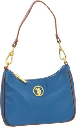 U.S.Polo Association Synthetische Baguette Schoudertas - Dames - Schoudertassen - Blauw - ONE Size - Nylon - Tassen