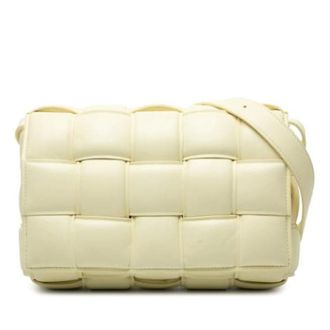 Bottega Veneta Pre-owned Cross Body Bags, female, Yellow, Size: ONE SIZE Pre-owned Leather Shoulder Bag