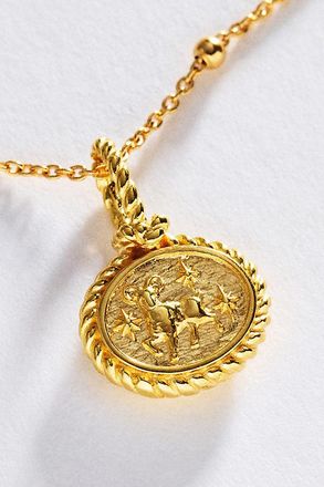 Awe Inspired Zodiac Gemstone Pendant Necklace