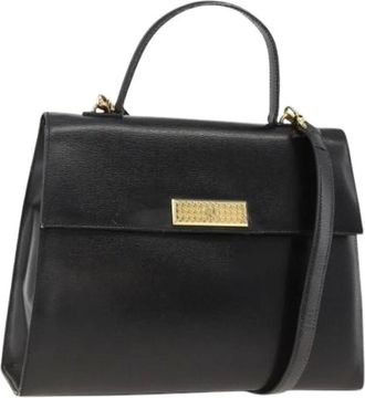 Dior Pre-owned Handbags, female, Black, Size: ONE SIZE Pre-owned Vintage Leather Hand Bag