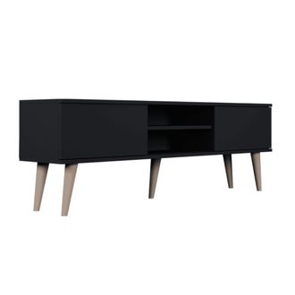 Petits Meubles Mueble tv 160 cm paneles negro