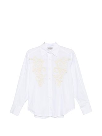 Ermanno Scervino Womens Embroide Cotton Shirt