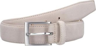 Stefano Lauran Riemen - Heren - Riemen - Beige - 95 CM - Linnen - Accessoires
