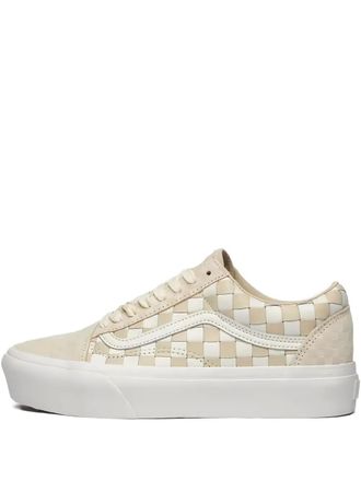 Vans Old Skool platform sneakers - men - Leather/Rubber/Fabric - 5.5 - Neutrals