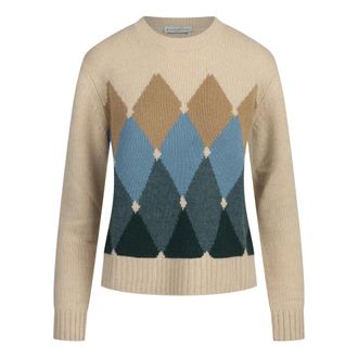 Ballantyne Maglione Girocollo Argyle - - Knitwear - Donna - Multicolore - L