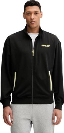 Guess Lansa Zip-through - Heren - Vesten met rits - Zwart - L - Polyester - Hoodies & sweatvesten