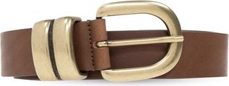 By Malene Birger Zoira Leren Riem - Dames - Riemen - Bruin - ONE Size - Leer - Accessoires