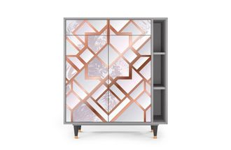 StoryZ Aparador rosa claro 2 cajones y 2 puertas L 94 cm