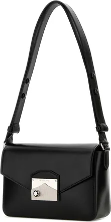Montblanc Mens Black Leather Meisterstuck Shoulder Bag 000 Borse A Tracolla