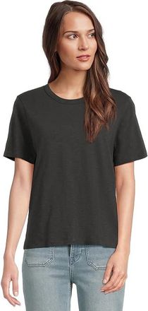 Faherty Sunwashed Essential T-Shirts Womens Clothing Washed Black : XL, Cotton