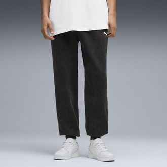 Puma Pantaloni della tuta Essentials Elevated dal taglio morbido da uomo, Abbigliamento, Nero, XXL