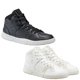 On [ON] THE ROGER Clubhouse Mid 98.98501 98.98328 Roger Clubhouse Mid Mens Sneakers Shoes Mid Cut Casual, Black X Eclipse, 26.0 cm