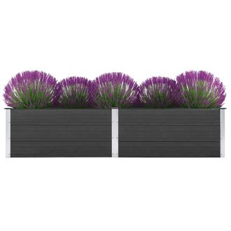 Berkfield Home Garden Raised Bed 250x50x54 cm WPC Grey | Size: 250 x 50 x 54 cm