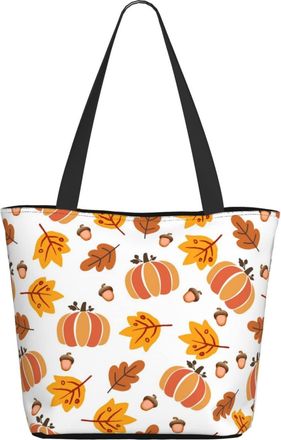 AOOEDM Thanksgiving Pumpkin Ladies Shopping Bag 13x11x7in.The Perfect ValentineS Day Gift.It Is The Best ValentineS Day Gift For Mom, Daughter, Wife,Etc