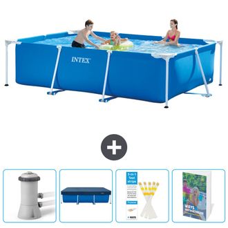 Intex Piscina Con Estructura Rectangular - 300x200x75 Cm - 7-piezas Scb129