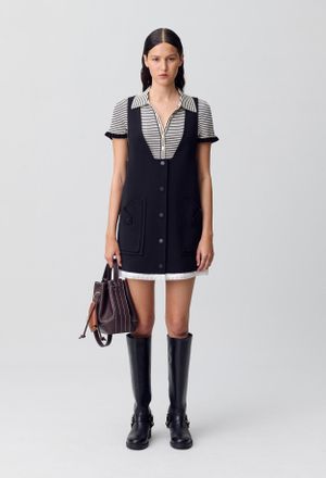 Claudie Pierlot Robe courte chasuble