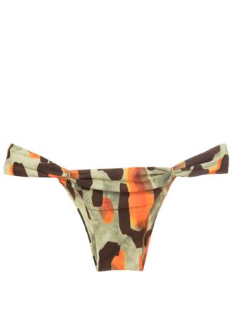 Lenny Niemeyer Slip bikini Caju con stampa astratta - Multicolore