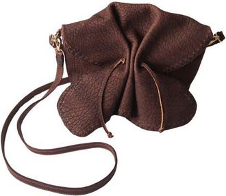 Carlos Falchi Medium Butterfly Leather Bag in Wax Brown at Nordstrom