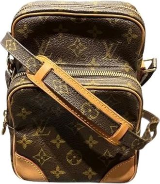 Louis Vuitton Pre-owned Cross Body Bags, female, Brown, Size: ONE SIZE Pre-owned Canvas Cross Body Bag