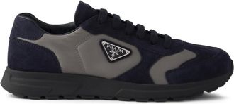 Prada Prax sneakers met triangel-logo - Blauw