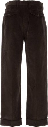 Burberry Mens Corduroy Trousers Brown Cotton