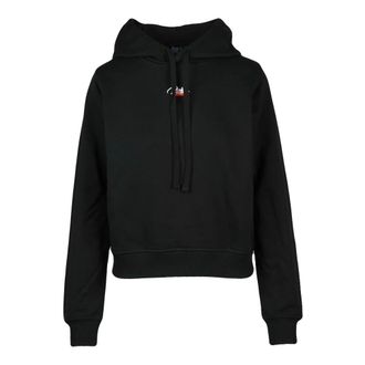 Diesel Hoodie - Dames - Hoodies - Zwart - M - Katoen - Hoodies & sweatvesten