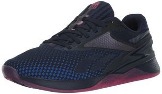 Reebok Womens Nano X3 Mesh Lifestyle Casual and Fashion Sneakers, Vector Navy/Semi Proud Pink/Vector Blue, 4.5 UK
