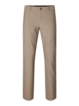 Selected Anzughose SELECTED SLH175-SLIM ROBERT FLEX PANTS NOOS, Herren, Gr. 30, L&auml;nge 34, sand, Web, Obermaterial: 67% Polyester, 29% Viskose, 4% Elasthan, uni