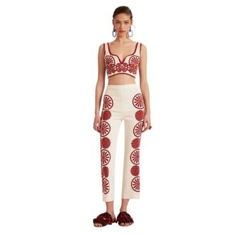 La DoubleJ Broeken, Dames, Beige, L, Stretch Pants