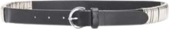 Pinko Leren Riem - Dames - Riemen - Zwart - M - Leer - Accessoires