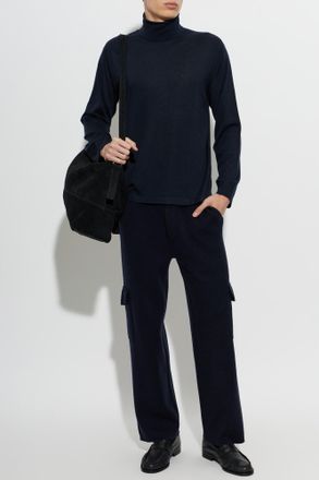 Lisa Yang Cashmere Trousers Eero, Mens, Navy Blue