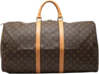 Louis Vuitton Pre-owned Weekend Bags, female, Brown, Size: ONE SIZE Pre-owned Keepall 55
